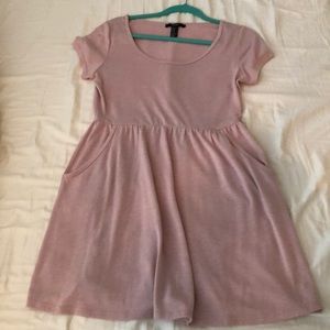Forever 21 Pale Pink Babydoll Dress with Pockets